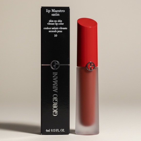 Giorgio Armani Lip Maestro Satin 10 In Love Lipstick NIB - Picture 11 of 11